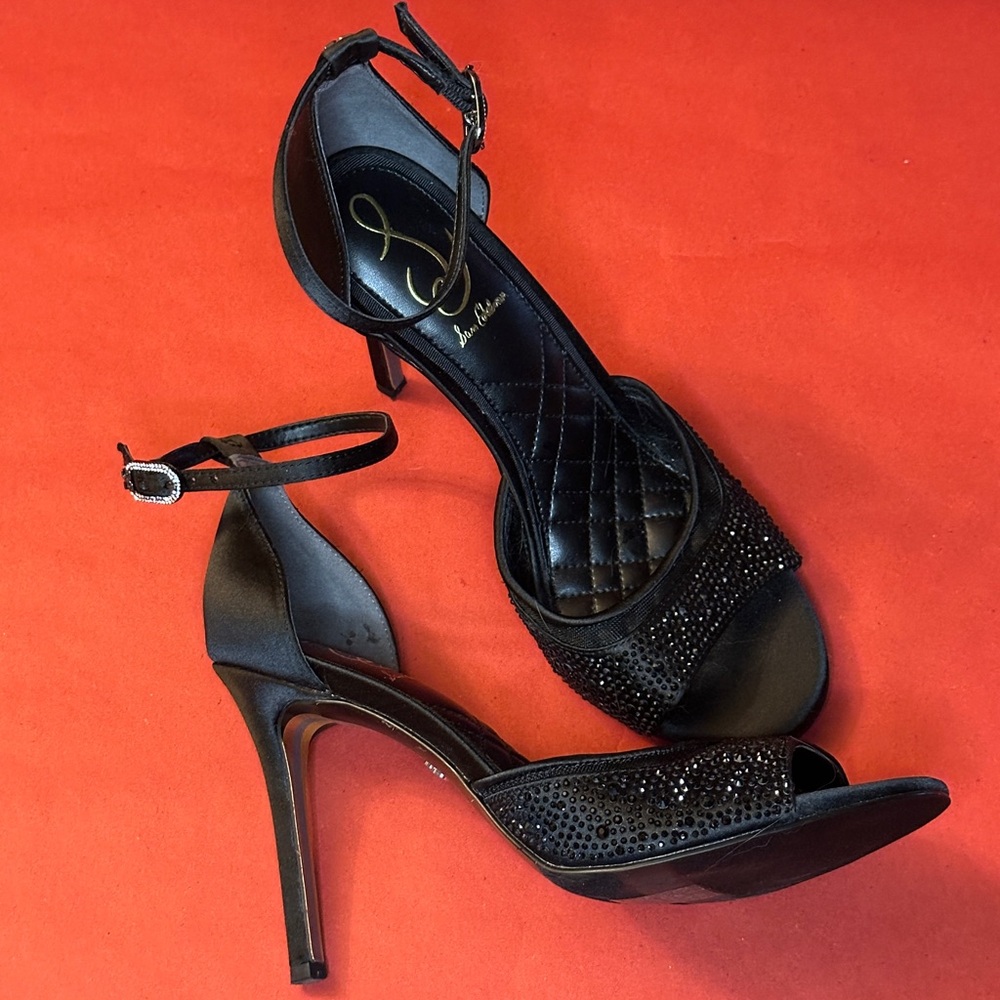 Sam Edelman Black Krissa Ankle-Strap Heels